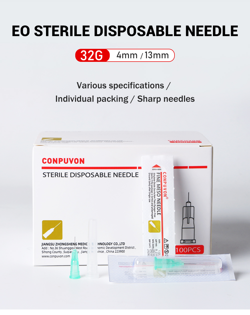 Meso needle 32G 4mm CONPUVON