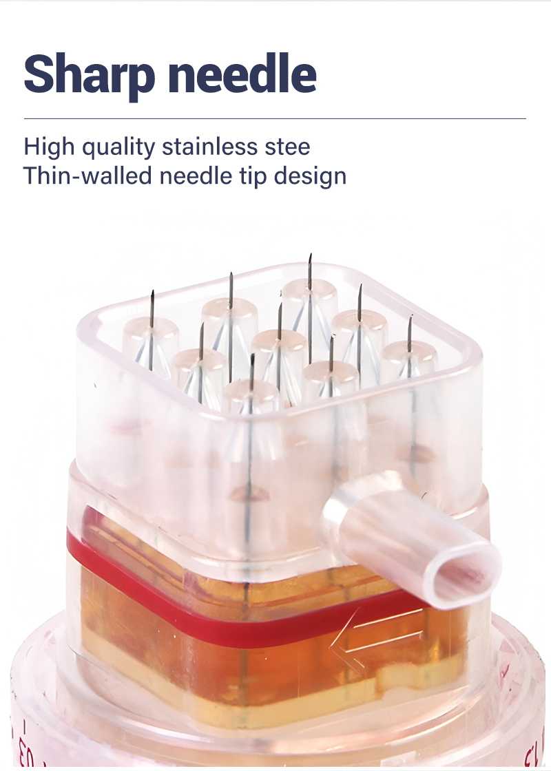 Adjustable depth 9 pin nano needle for skin booster CONPUVON